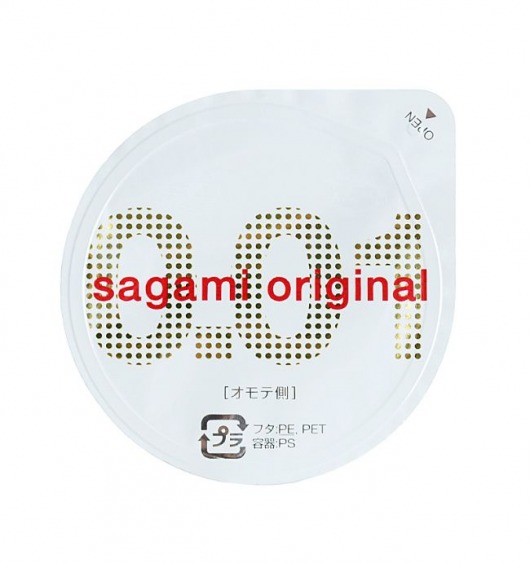 Супертонкий презерватив Sagami Original 0.01 - 1 шт. - Sagami - купить с доставкой в Ессентуках
