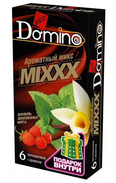 Ароматизированные презервативы DOMINO  Ароматный микс  - 6 шт. - Domino - купить с доставкой в Ессентуках