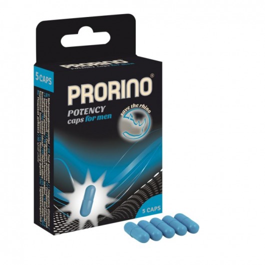 БАД для мужчин ero black line PRORINO Potency Caps for men - 5 капсул - Ero - купить с доставкой в Ессентуках