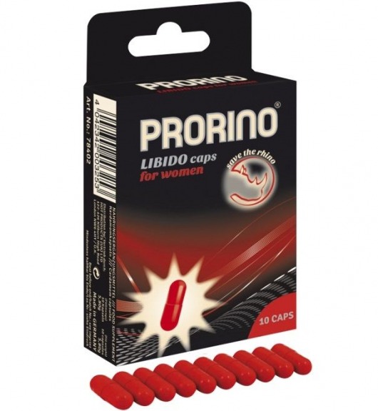 БАД для женщин ero black line PRORINO Libido Caps - 10 капсул - Ero - купить с доставкой в Ессентуках