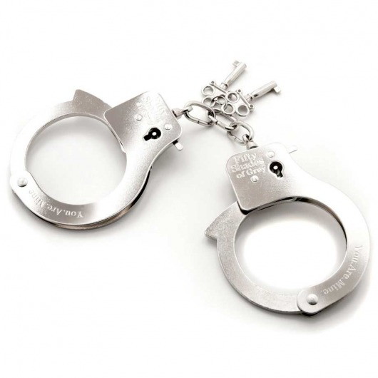 Металлические наручники Metal Handcuffs - Fifty Shades of Grey - купить с доставкой в Ессентуках