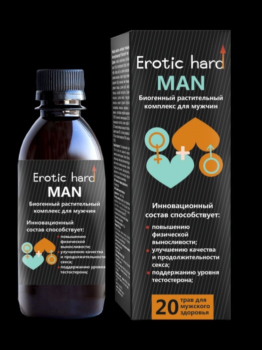 Мужской биогенный концентрат для усиления эрекции Erotic hard Man - 250 мл. - Erotic Hard - купить с доставкой в Ессентуках