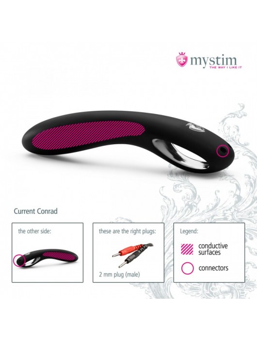 Фаллоимитатор для электростимулятора Current Conrad - 22 см. - MyStim - купить с доставкой в Ессентуках