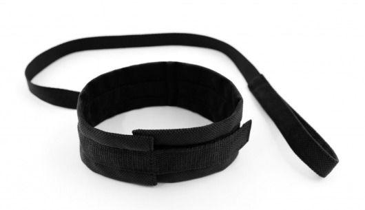 Черный ошейник My Rules с поводком - БДСМ Арсенал - купить с доставкой в Ессентуках