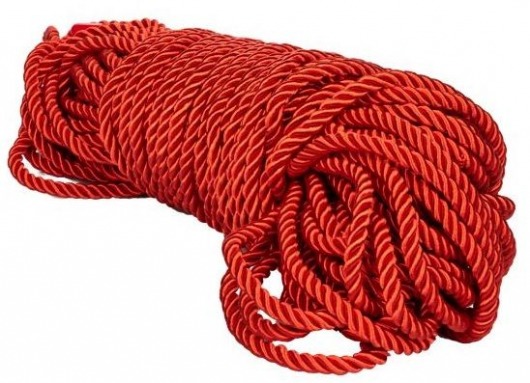 Красная веревка для связывания BDSM Rope - 30 м. - California Exotic Novelties - купить с доставкой в Ессентуках