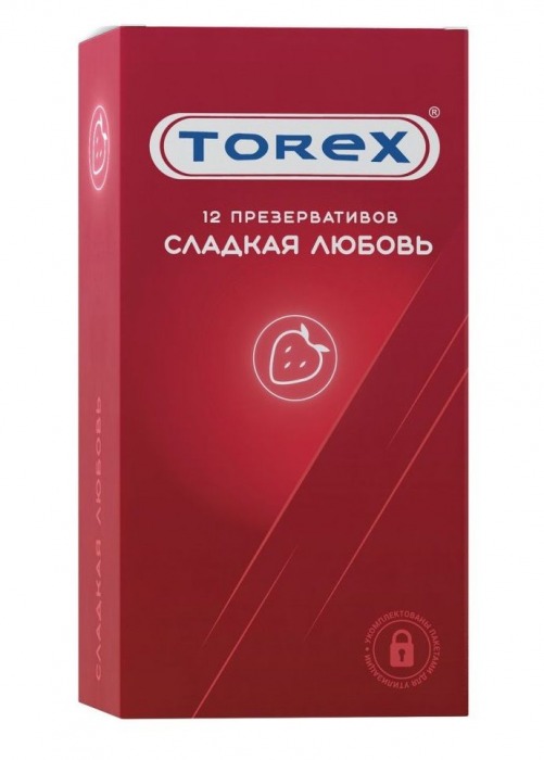 Презервативы Torex  Сладкая любовь  с ароматом клубники - 12 шт. - Torex - купить с доставкой в Ессентуках