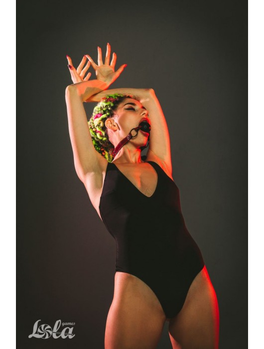 Черно-красный кляп-шарик Love Bite - Lola Games - купить с доставкой в Ессентуках