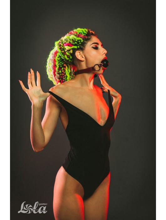 Черно-красный кляп-шарик Love Bite - Lola Games - купить с доставкой в Ессентуках