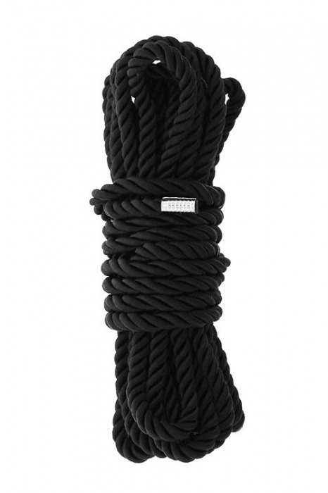 Черная веревка для шибари DELUXE BONDAGE ROPE - 5 м. - Dream Toys - купить с доставкой в Ессентуках