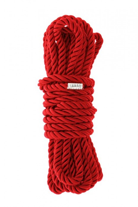 Красная веревка для шибари DELUXE BONDAGE ROPE - 5 м. - Dream Toys - купить с доставкой в Ессентуках