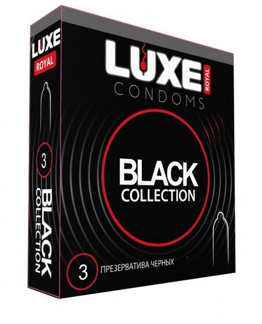 Черные презервативы LUXE Royal Black Collection - 3 шт. - Luxe - купить с доставкой в Ессентуках