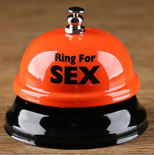 Настольный звонок RING FOR SEX - Сима-Ленд - купить с доставкой в Ессентуках