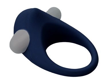 Гладкое синее эрекционное виброкольцо STIMU RING - Dream Toys - в Ессентуках купить с доставкой