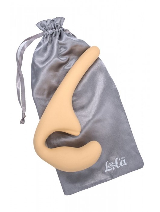 Бежевый безремневой страпон Seduction - 20,5 см. - Lola Games - купить с доставкой в Ессентуках