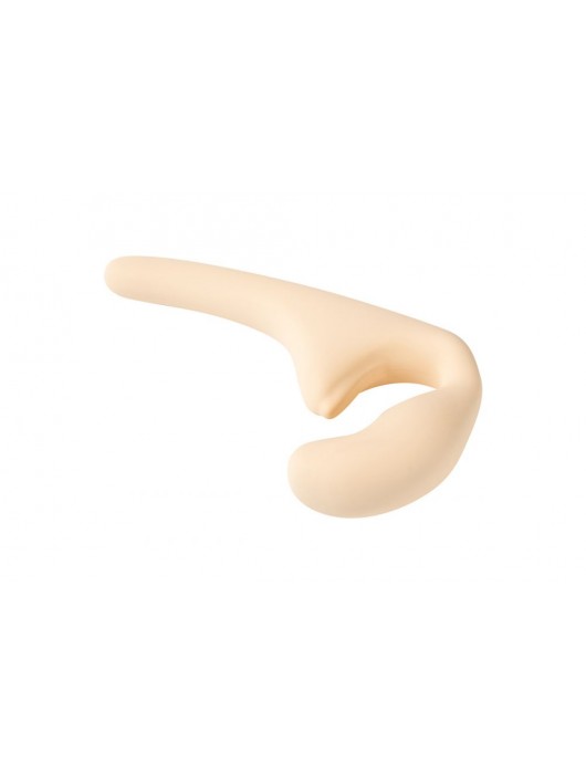 Бежевый безремневой страпон Seduction - 20,5 см. - Lola Games - купить с доставкой в Ессентуках