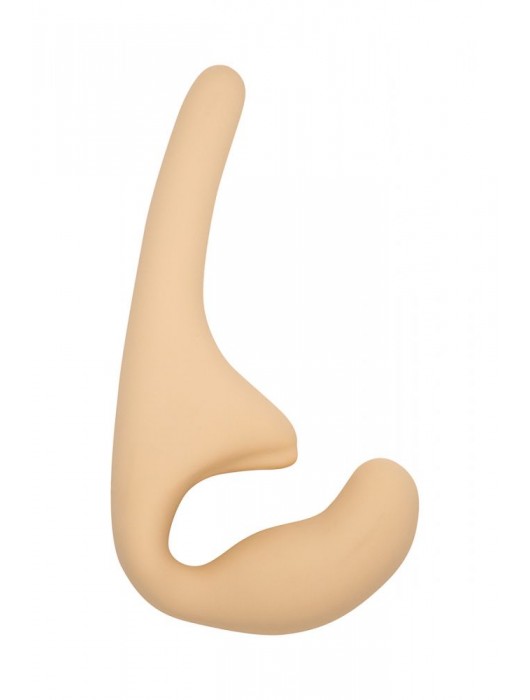 Бежевый безремневой страпон Seduction - 20,5 см. - Lola Games - купить с доставкой в Ессентуках