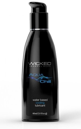 Охлаждающий лубрикант на водной основе Wicked AQUA CHILL - 60 мл. - Wicked - купить с доставкой в Ессентуках