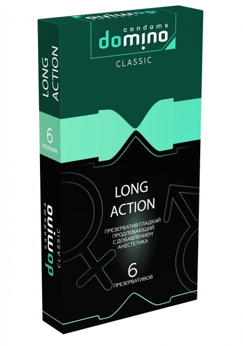 Презервативы с пролонгирующим эффектом DOMINO Classic Long action - 6 шт. - Domino - купить с доставкой в Ессентуках