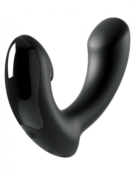 Черный вибромассажер простаты Ultimate Silicone P-Spot Massager - Pipedream - в Ессентуках купить с доставкой