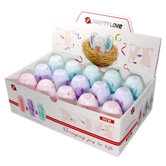 Набор из 15 мини-мастурбаторов Fantastic Egg Hard Boiled - Baile - в Ессентуках купить с доставкой