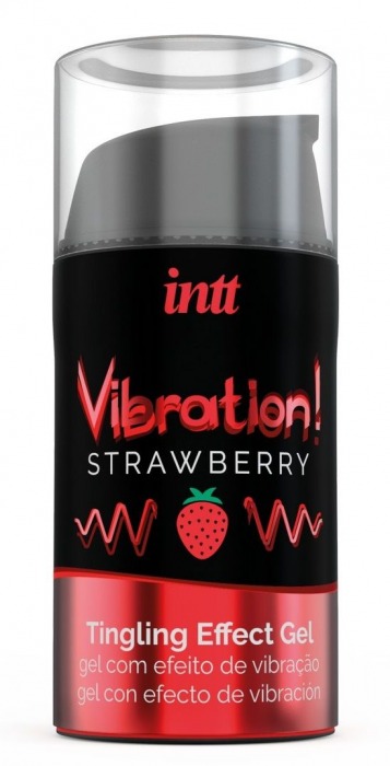 Жидкий интимный гель с эффектом вибрации Vibration! Strawberry - 15 мл. - INTT - купить с доставкой в Ессентуках