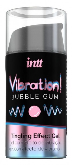 Жидкий интимный гель с эффектом вибрации Vibration! Bubble Gum - 15 мл. - INTT - купить с доставкой в Ессентуках