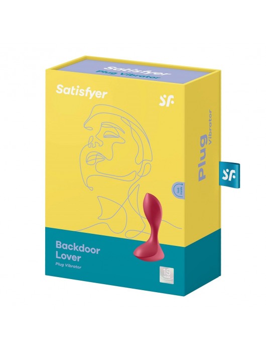 Красный вибромассажёр простаты Satisfyer Backdoor Lover - 14 см. - Satisfyer - в Ессентуках купить с доставкой