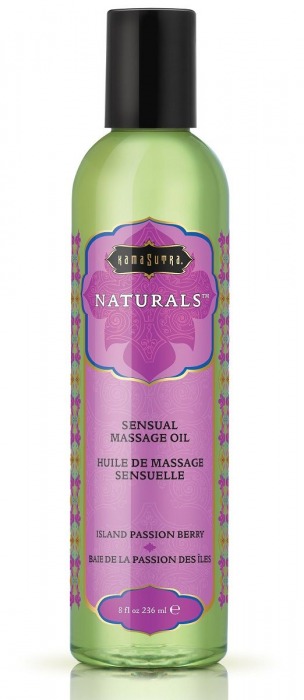 Массажное масло Naturals Island Passion Berry с ароматом тропических фруктов - 236 мл. - Kama Sutra - купить с доставкой в Ессентуках