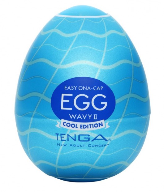 Мастурбатор-яйцо с охлаждающей смазкой EGG Wavy II Cool - Tenga - в Ессентуках купить с доставкой