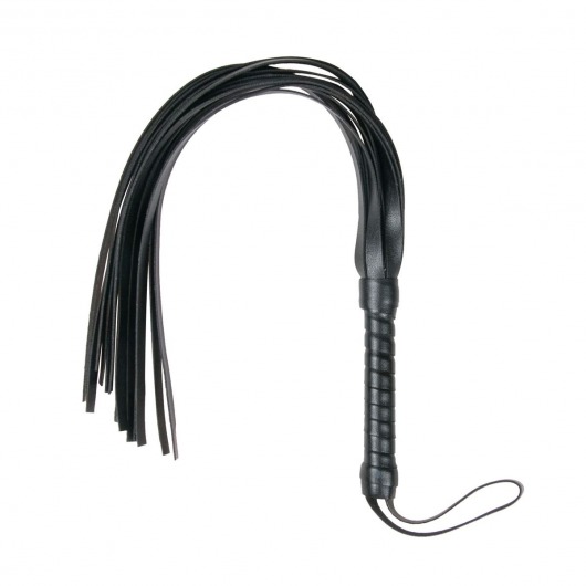 Черный флоггер Flogger Whip - 46 см. - Easy toys - купить с доставкой в Ессентуках