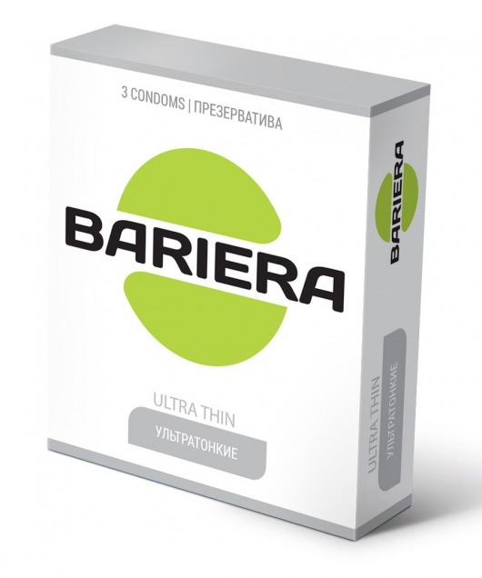 Ультратонкие презервативы Bariera Ultra Thin - 3 шт. - Bariera - купить с доставкой в Ессентуках