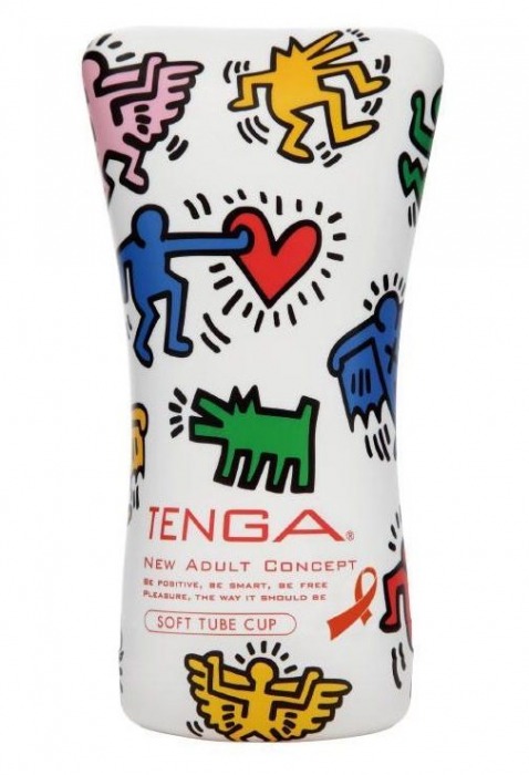 Мастурбатор-туба Keith Haring Soft Tube CUP - Tenga - в Ессентуках купить с доставкой