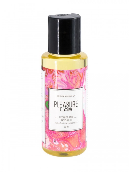 Массажное масло Pleasure Lab Delicate с ароматом пиона и пачули - 50 мл. - Pleasure Lab - купить с доставкой в Ессентуках