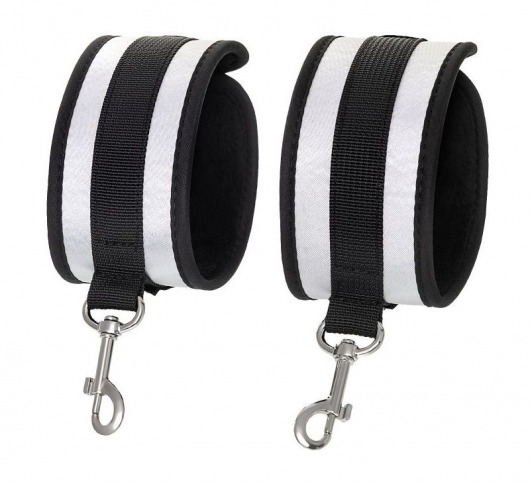 Серебристо-черные оковы Anonymo - ToyFa - купить с доставкой в Ессентуках