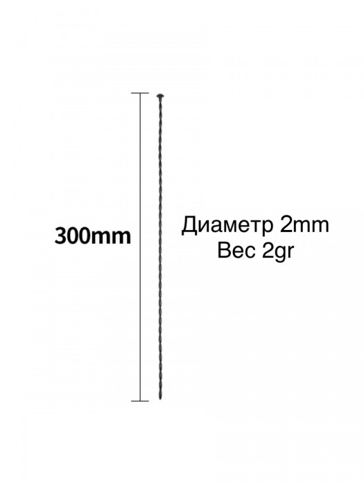 Черный уретральный стимулятор - 30 см. - Rubber Tech Ltd - купить с доставкой в Ессентуках