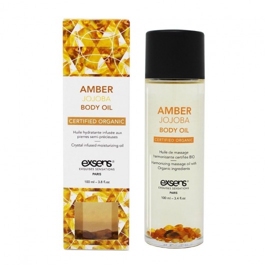 Органическое массажное масло AMBER JOJOBA - 100 мл. - Exsens - купить с доставкой в Ессентуках