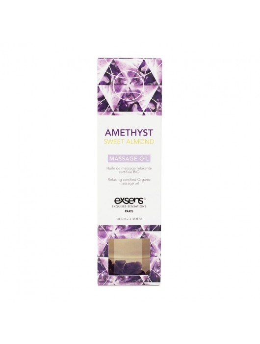 Органическое массажное масло AMETHYST SWEET ALMOND - 100 мл. - Exsens - купить с доставкой в Ессентуках