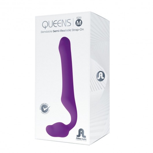 Лиловый безремневой страпон Queens M - Adrien Lastic - купить с доставкой в Ессентуках