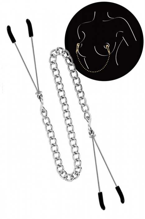 Регулируемые зажимы для сосков Sweet Caress Nipple Chain - Sweet Caress - купить с доставкой в Ессентуках