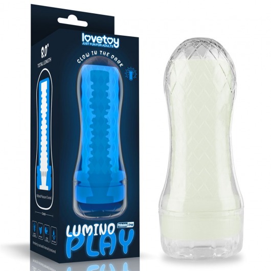 Светящийся в темноте мастурбатор Lumino Play Masturbator Ribbed - Lovetoy - в Ессентуках купить с доставкой