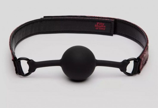 Кляп-шар на двусторонних ремешках Reversible Silicone Ball Gag - Fifty Shades of Grey - купить с доставкой в Ессентуках