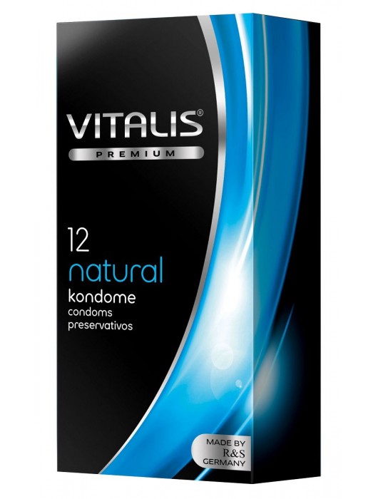 Классические презервативы VITALIS PREMIUM natural - 12 шт. - Vitalis - купить с доставкой в Ессентуках