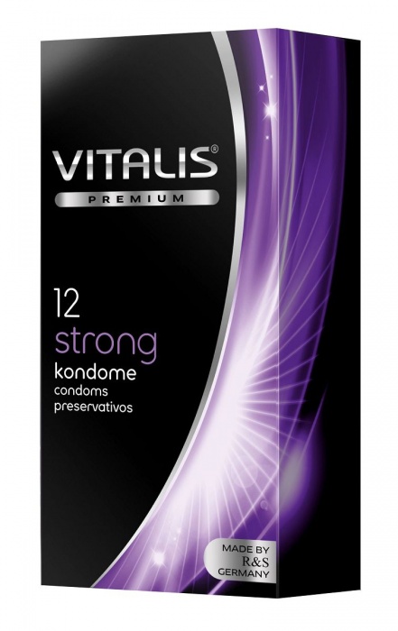 Презервативы с утолщённой стенкой VITALIS PREMIUM strong - 12 шт. - Vitalis - купить с доставкой в Ессентуках