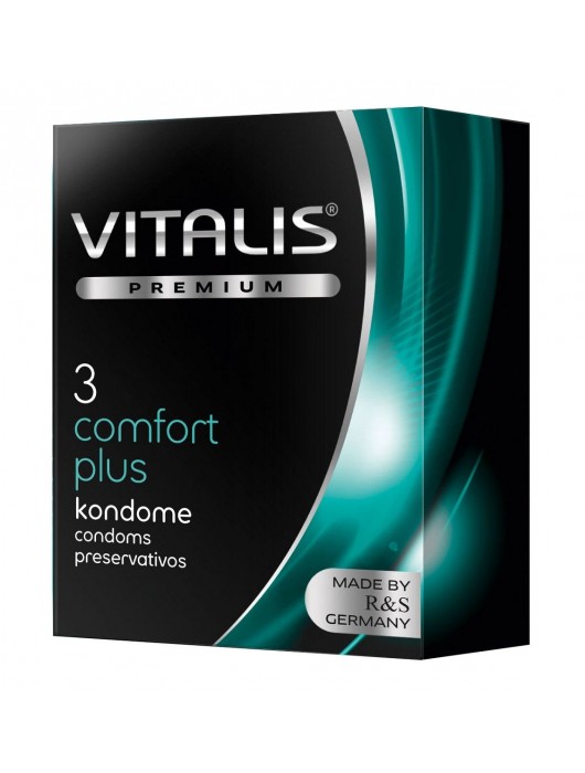 Контурные презервативы VITALIS PREMIUM comfort plus - 3 шт. - Vitalis - купить с доставкой в Ессентуках