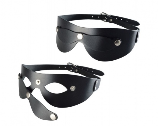 Черная кожаная маска  Новичок - Sitabella - купить с доставкой в Ессентуках