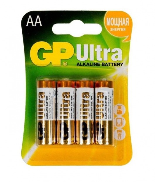 Батарейки алкалиновые GP Ultra Alkaline AA/LR6 - 4 шт. - Элементы питания - купить с доставкой в Ессентуках