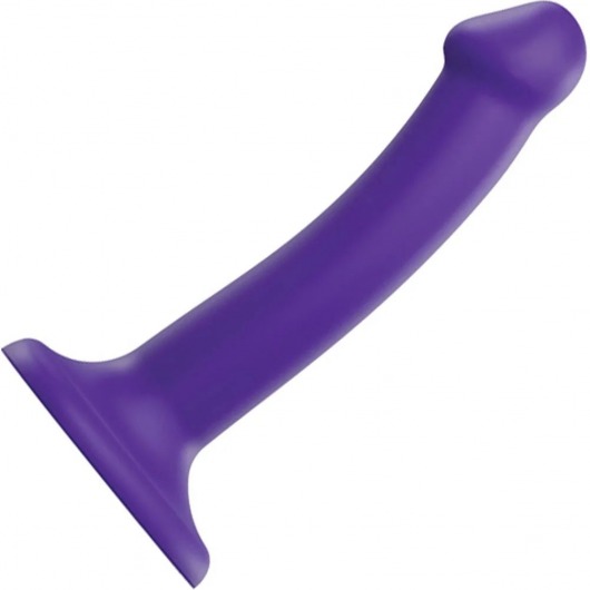 Фиолетовый фаллоимитатор-насадка Strap-On-Me Dildo Dual Density size S - 17 см. - Strap-on-me - купить с доставкой в Ессентуках