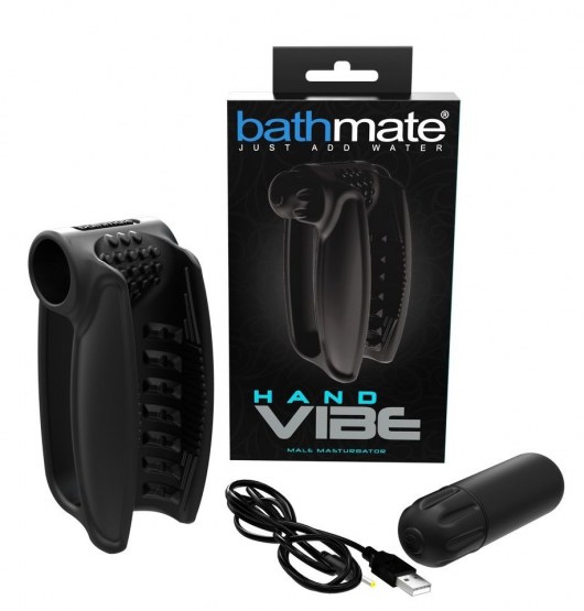 Черный вибромастурбатор Hand Vibe - Bathmate - в Ессентуках купить с доставкой