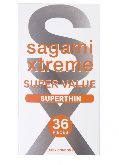 Ультратонкие презервативы Sagami Xtreme Superthin - 36 шт. - Sagami - купить с доставкой в Ессентуках