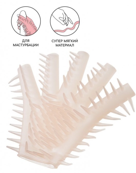 Телесная перчатка-мастубратор для чувственного массажа - Штучки-дрючки - в Ессентуках купить с доставкой
